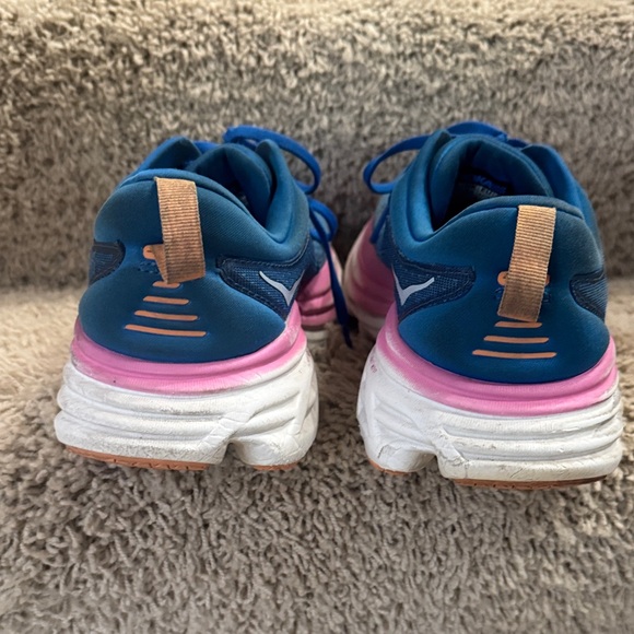Hoka Women's Athletic Shoes in Blue and Pink - Picture 4 of 7